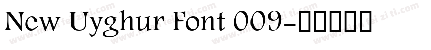 New Uyghur Font 009字体转换